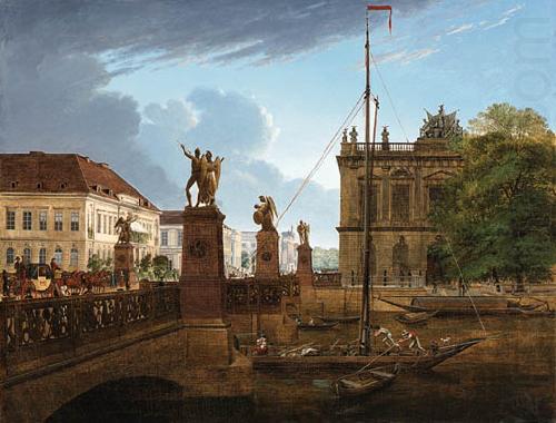 View of Schlossbruke and Zeughaus, Friedrich Wilhelm Keyl